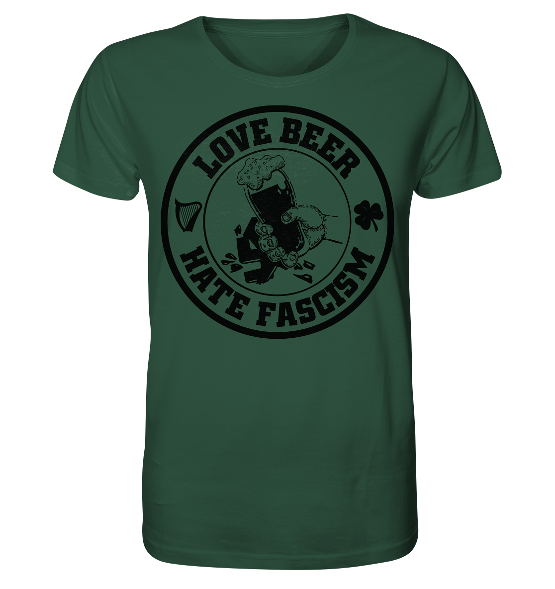 love beer hate fascism t shirt