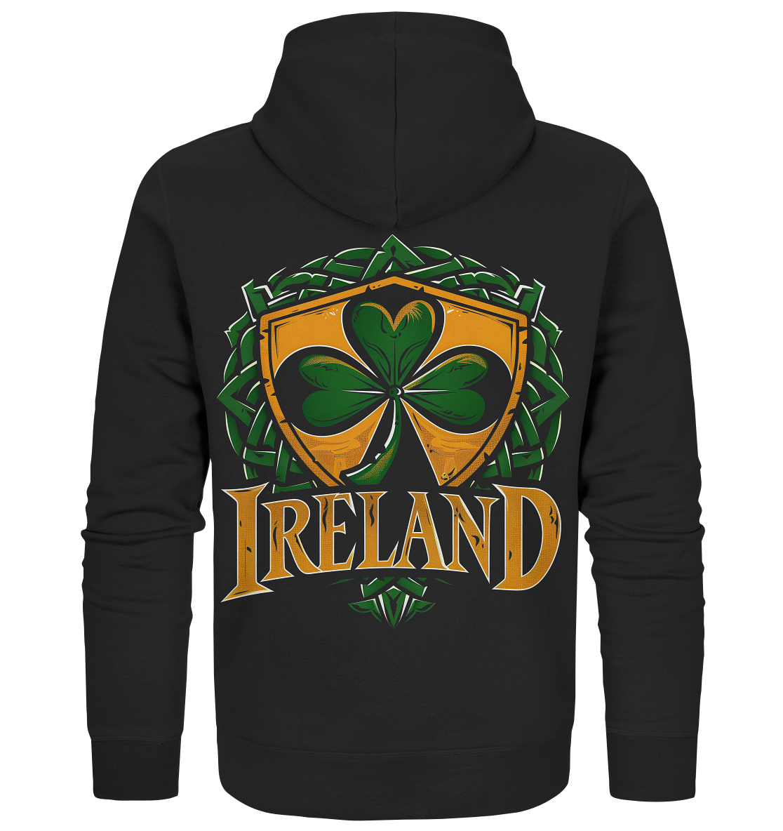 Ireland "Shamrock / Crest"  - Organic Zipper