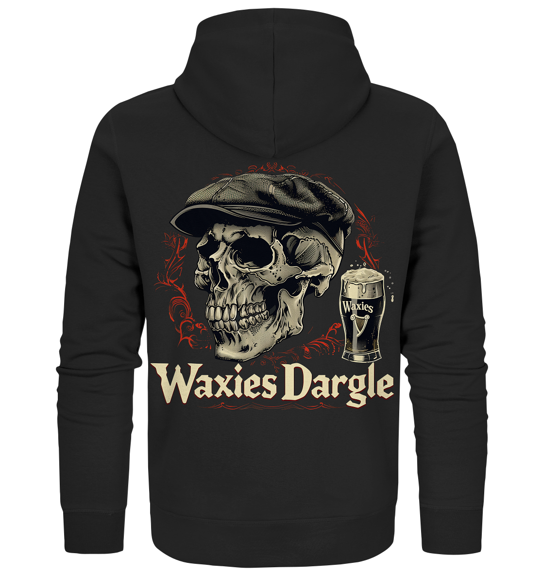 Waxies Dargle "Flatcap / Skull I"  - Organic Zipper