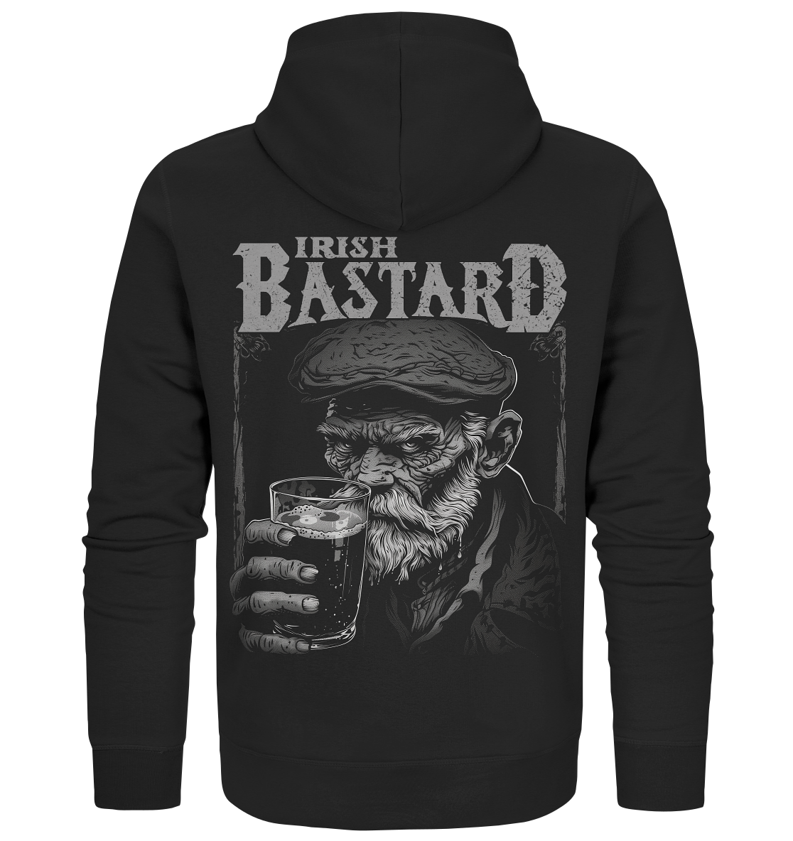 Irish Bastard "Old Irish Man I"  - Organic Zipper