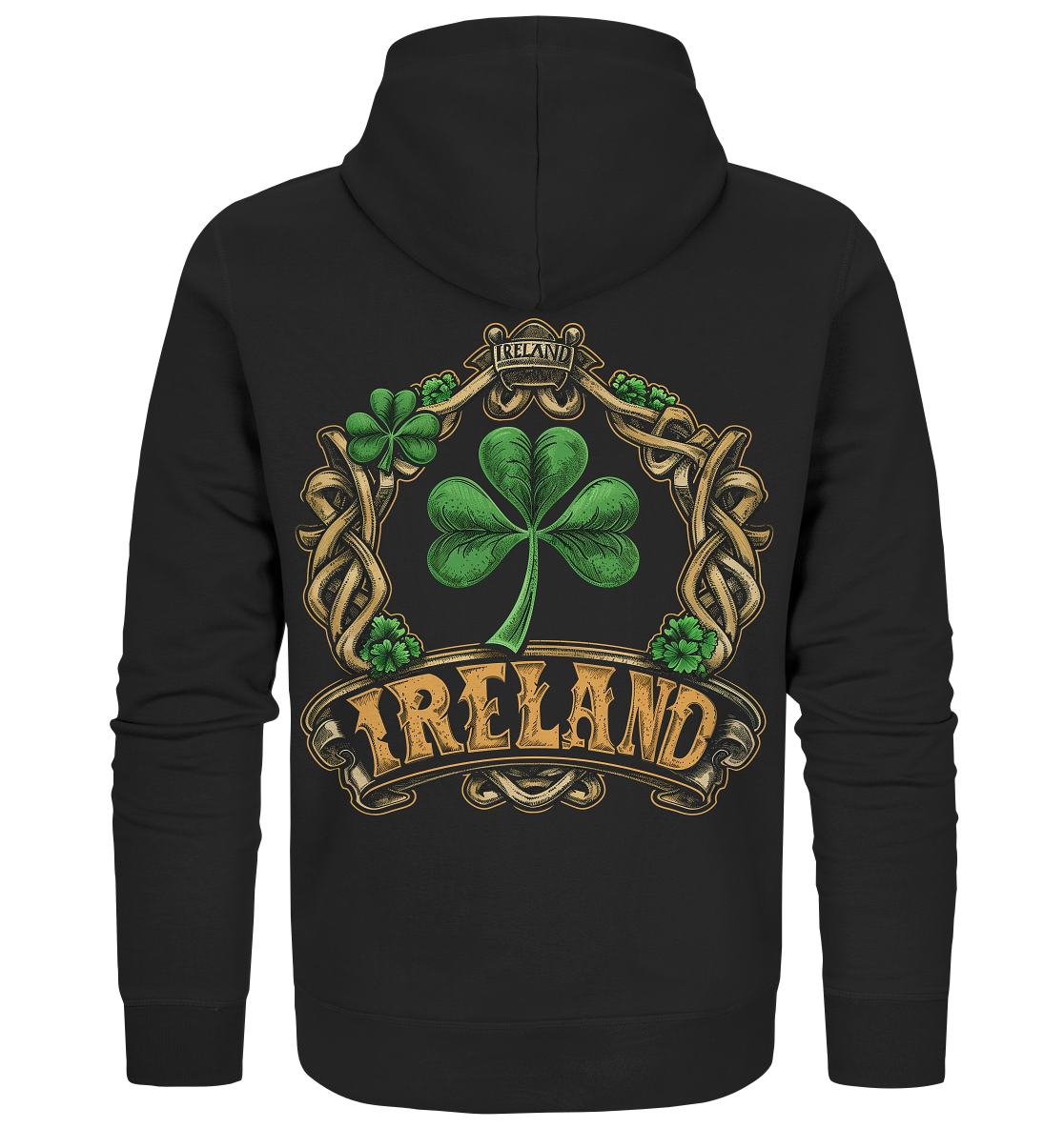 Ireland "Shamrock / Crest III" - Organic Zipper