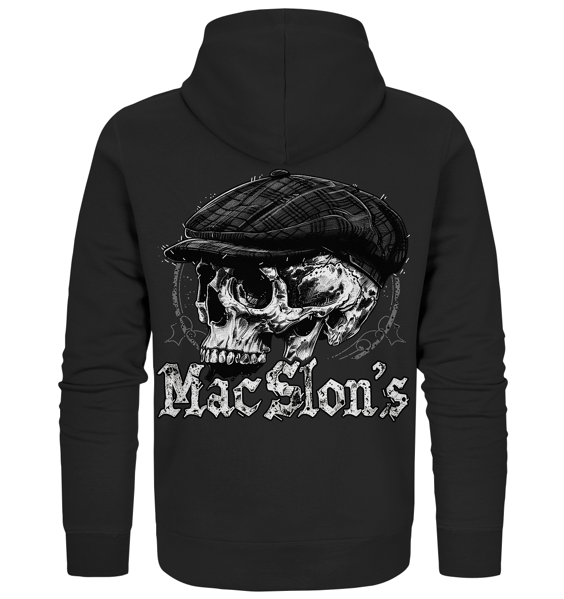 MacSlon's "Flatcap-Skull II" - Organic Zipper