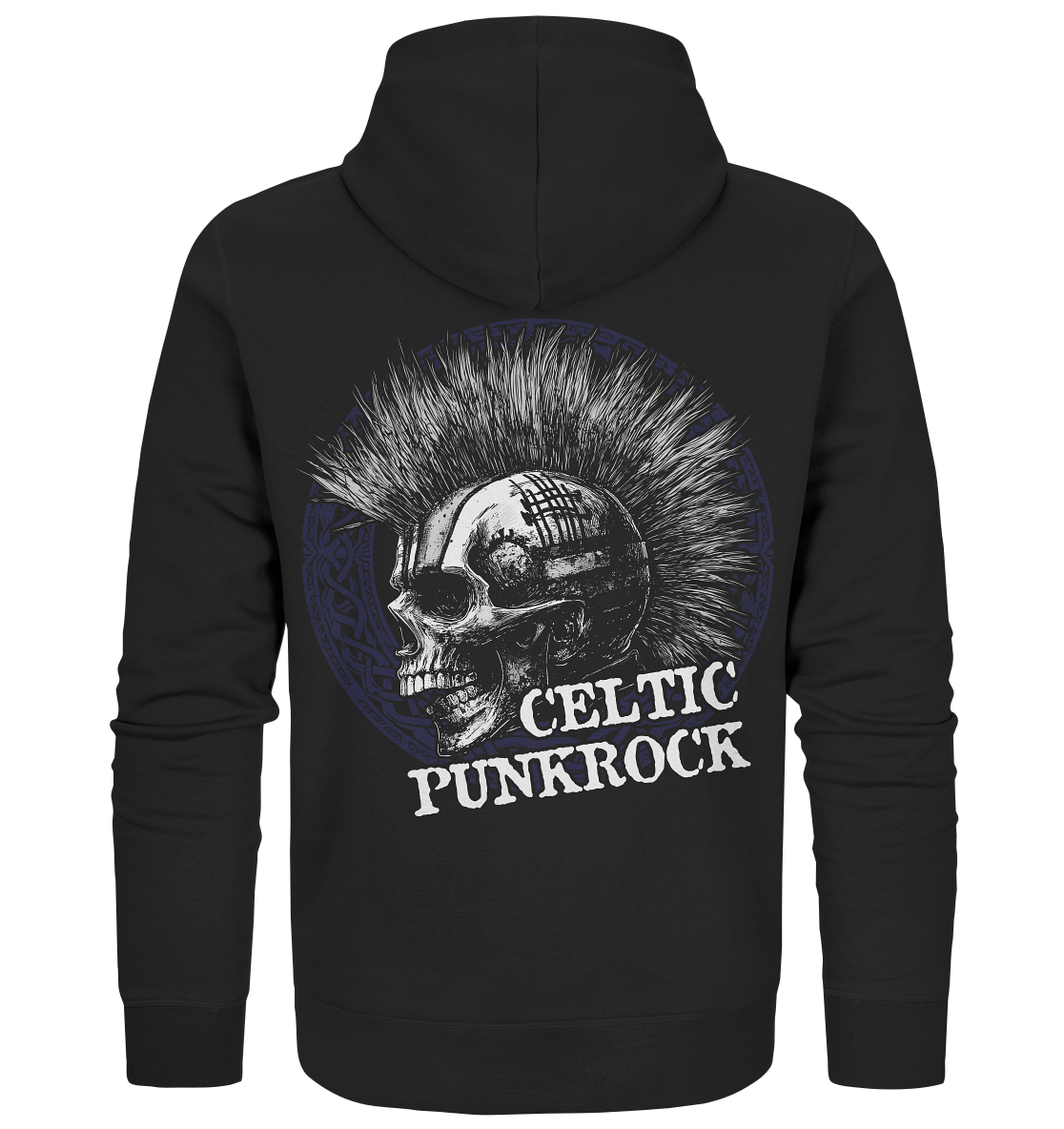 Celtic Punkrock "Mohawk / Skull I" - Organic Zipper