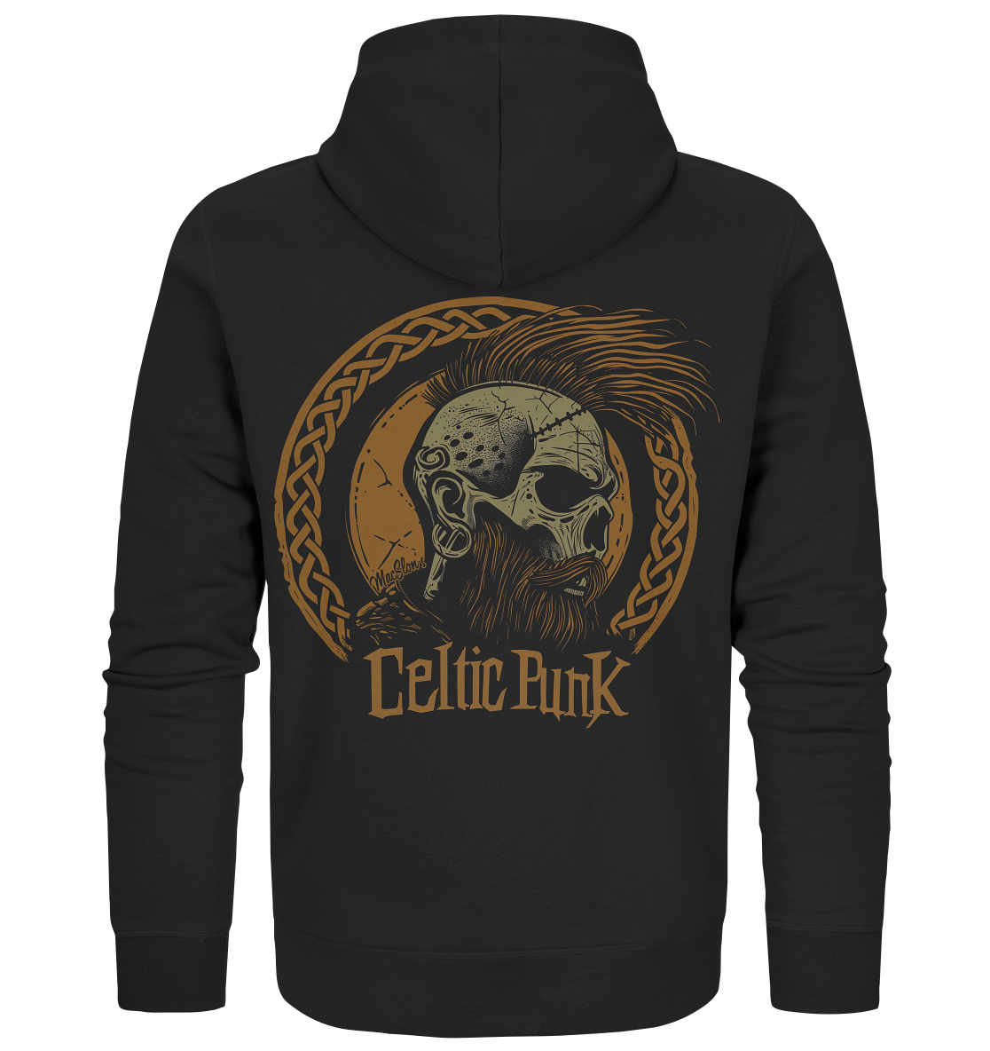 Celtic Punk "Skull / Circle I"  - Organic Zipper