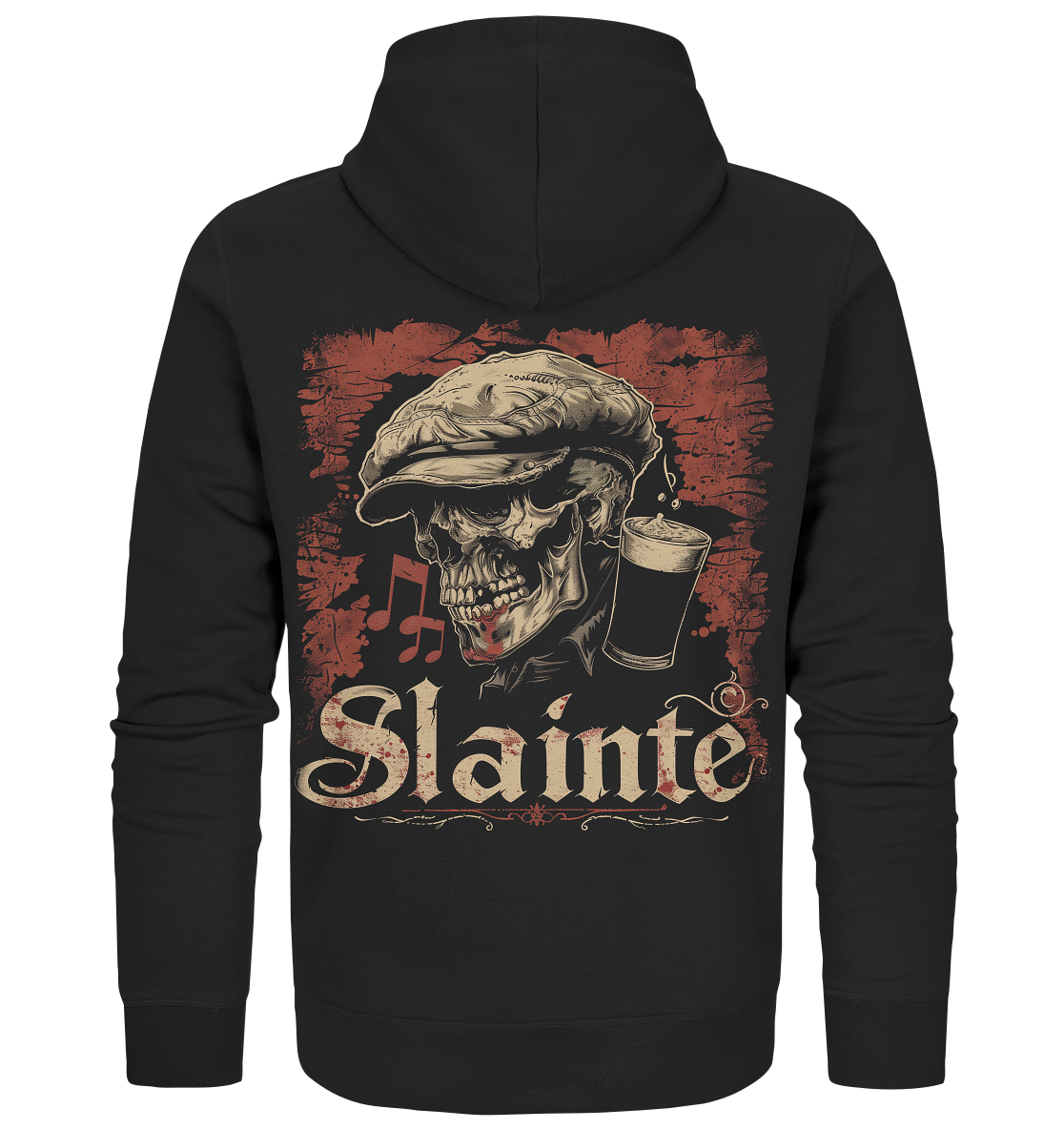 Slainte "Flatcap-Skull II" - Organic Zipper