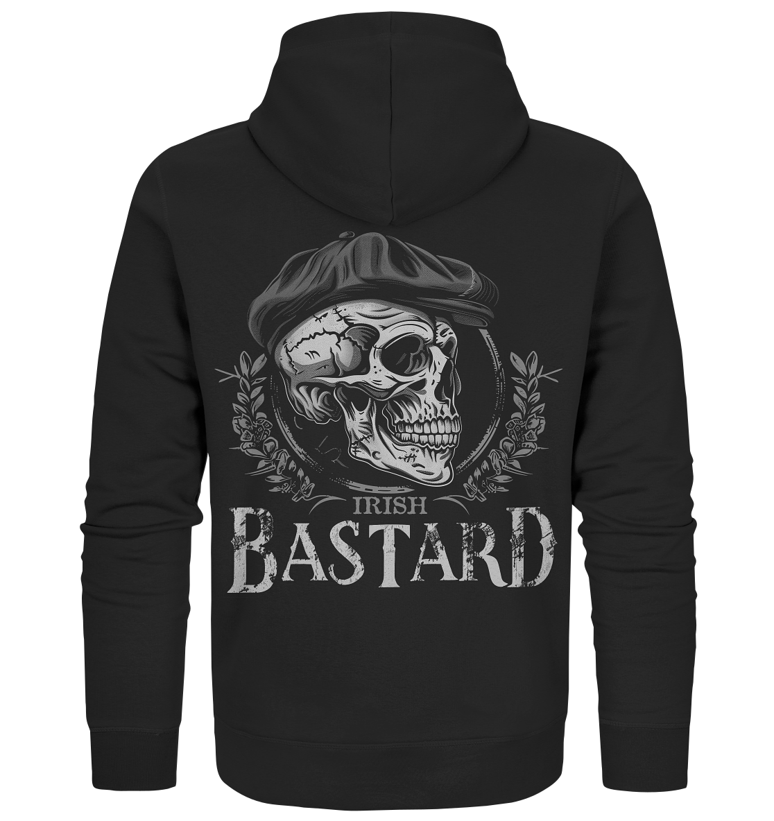 Irish Bastard "Flatcap-Skull III" - Organic Zipper