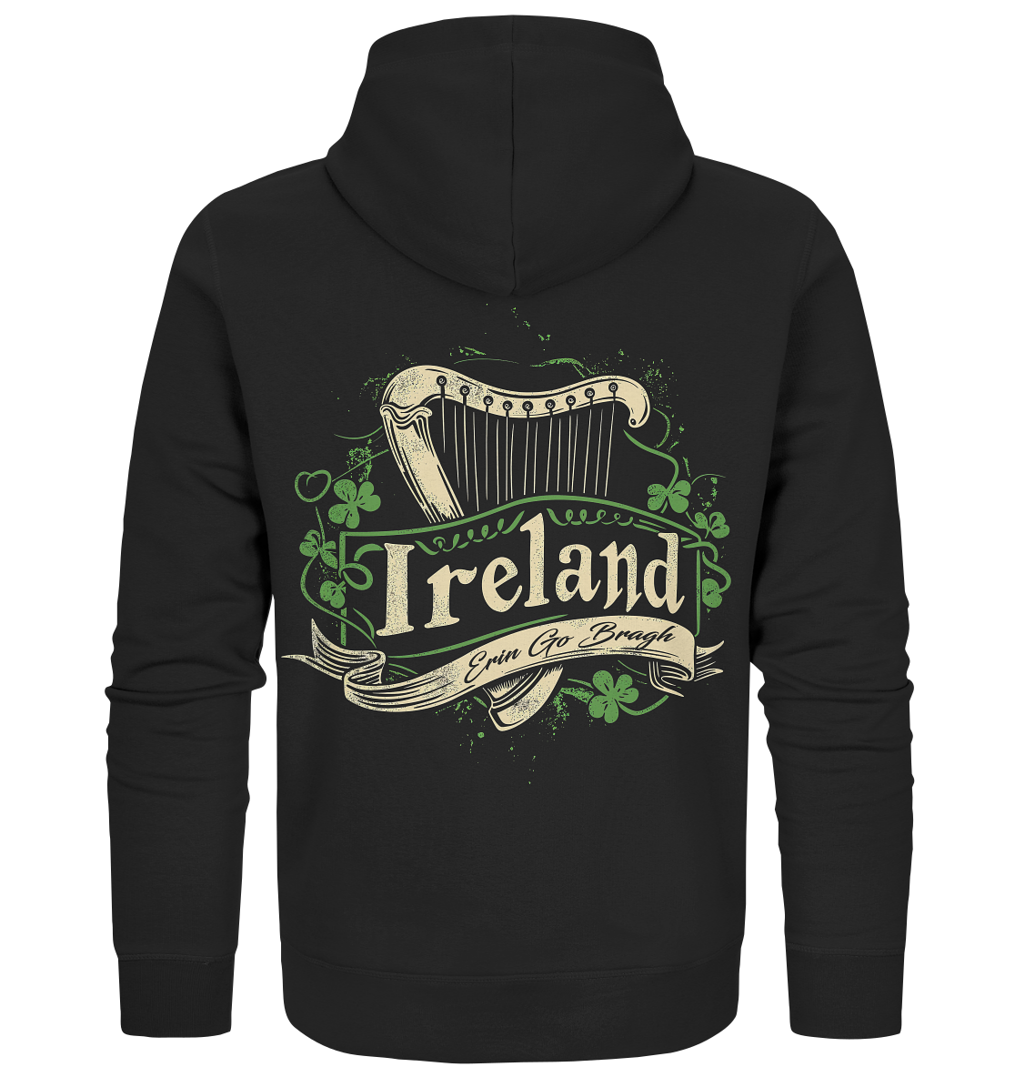 Ireland "Erin Go Bragh / Crest"  - Organic Zipper