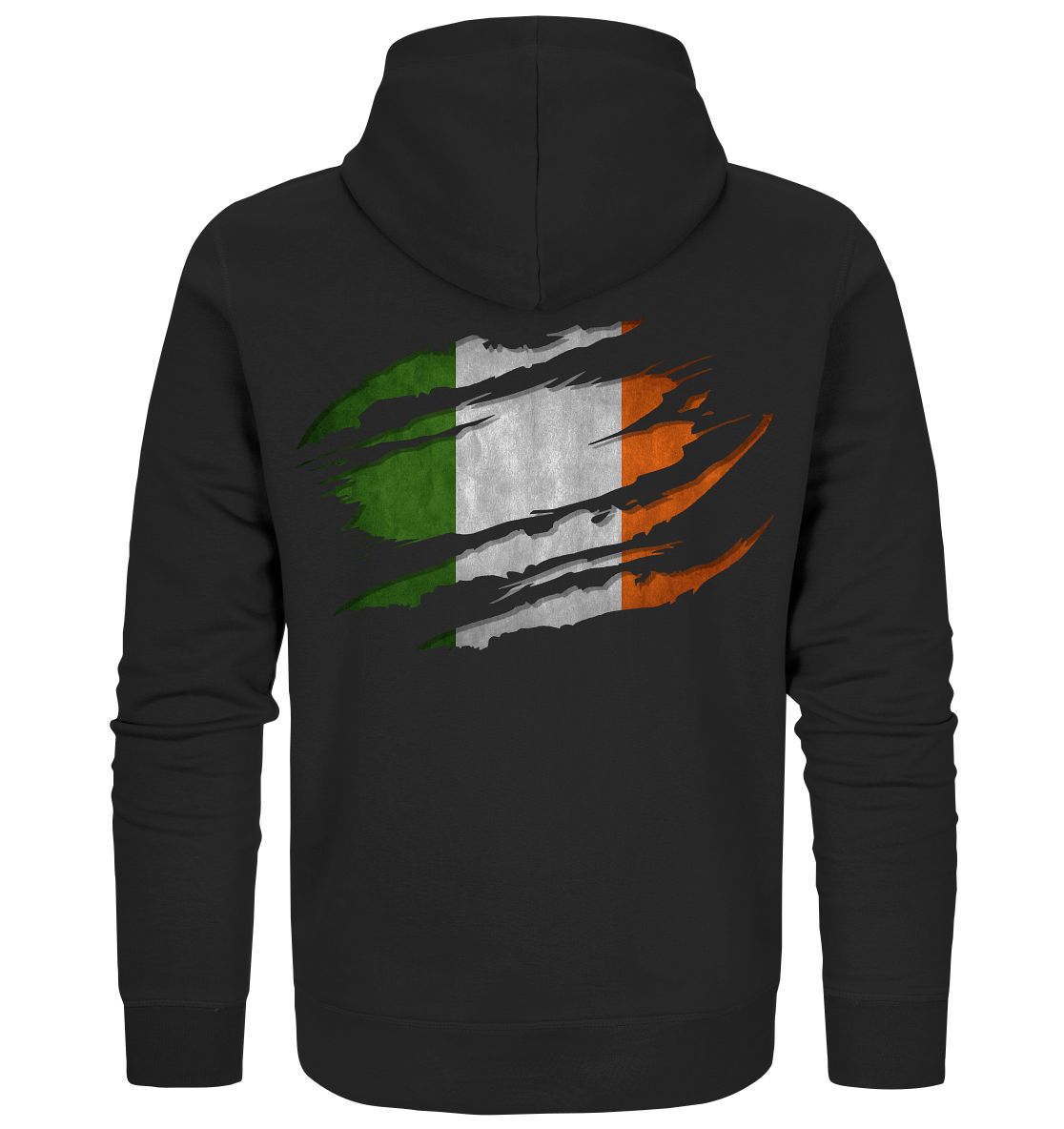 Ireland "Flag Scratch" - Organic Zipper