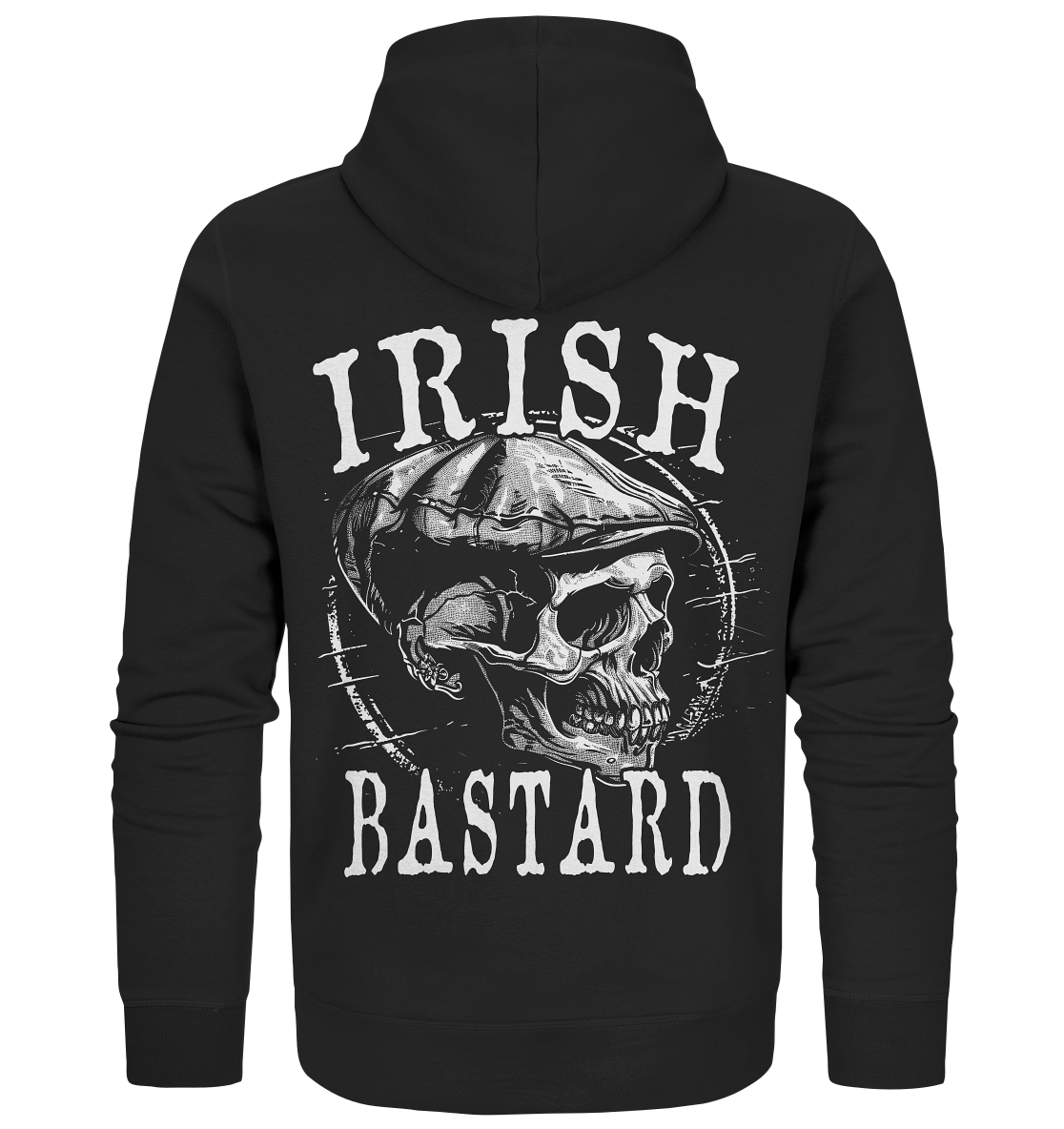 Irish Bastard "Flatcap-Skull I" - Organic Zipper