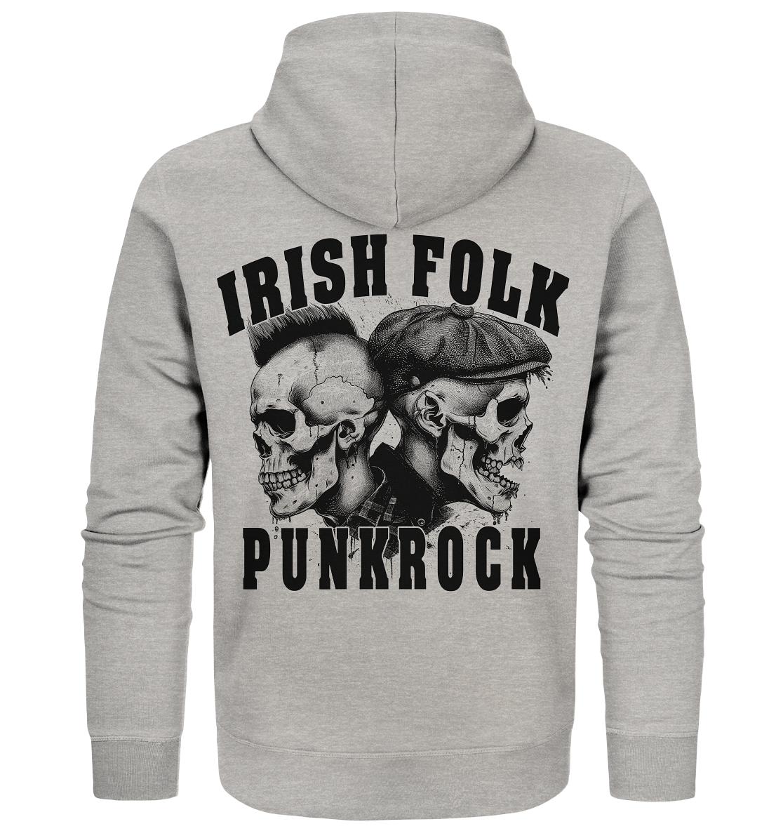 Irish Folk "Punkrock / Skulls" - Organic Zipper