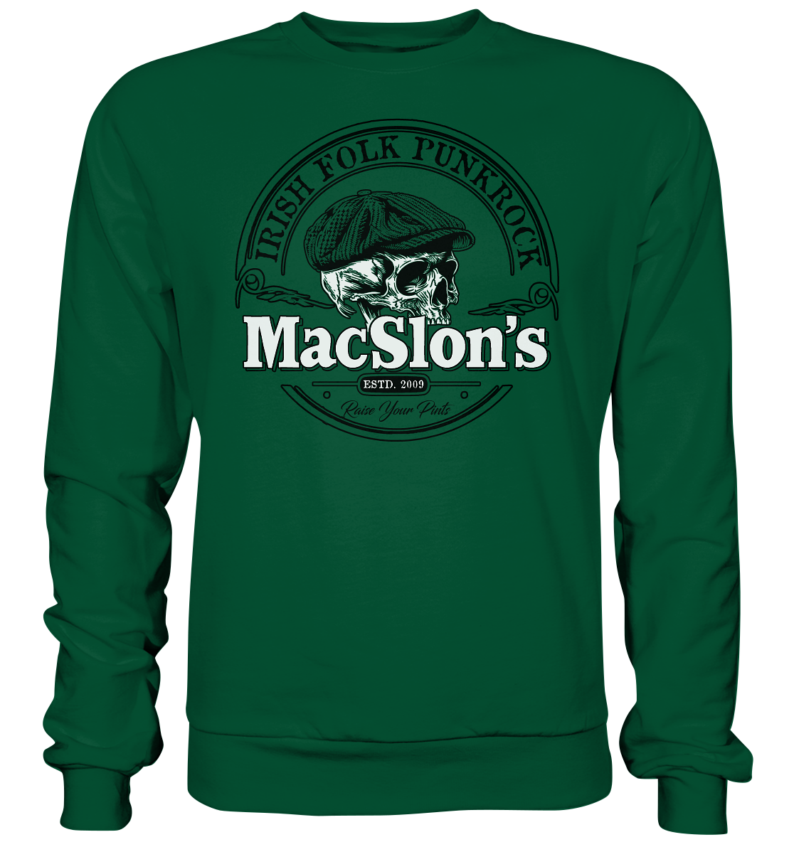 MacSlon's "Estd. 2009 / Irish Folk Punkrock II"  - Basic Sweatshirt