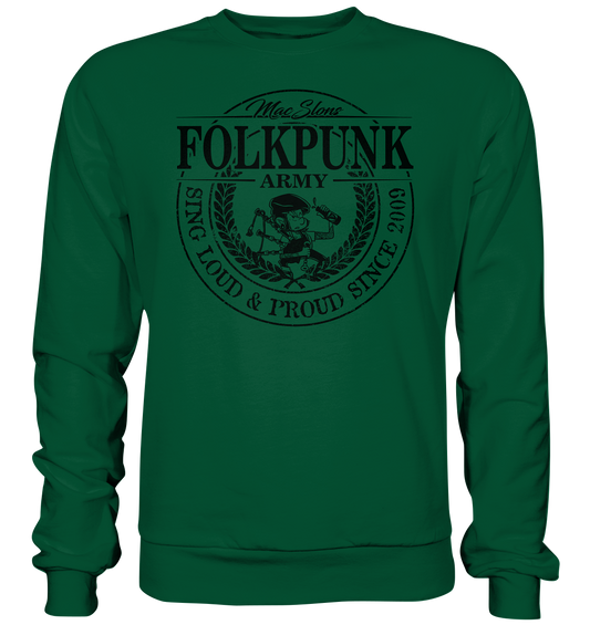 MacSlon's "Folkpunk Army" - Basic Sweatshirt