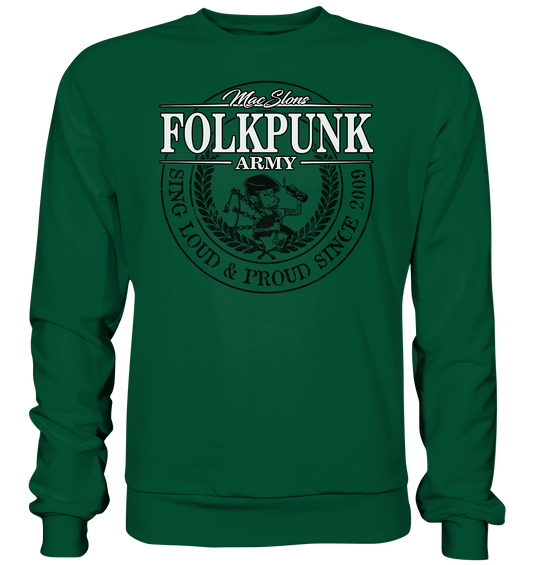 MacSlon's "Folkpunk Army" - Basic Sweatshirt