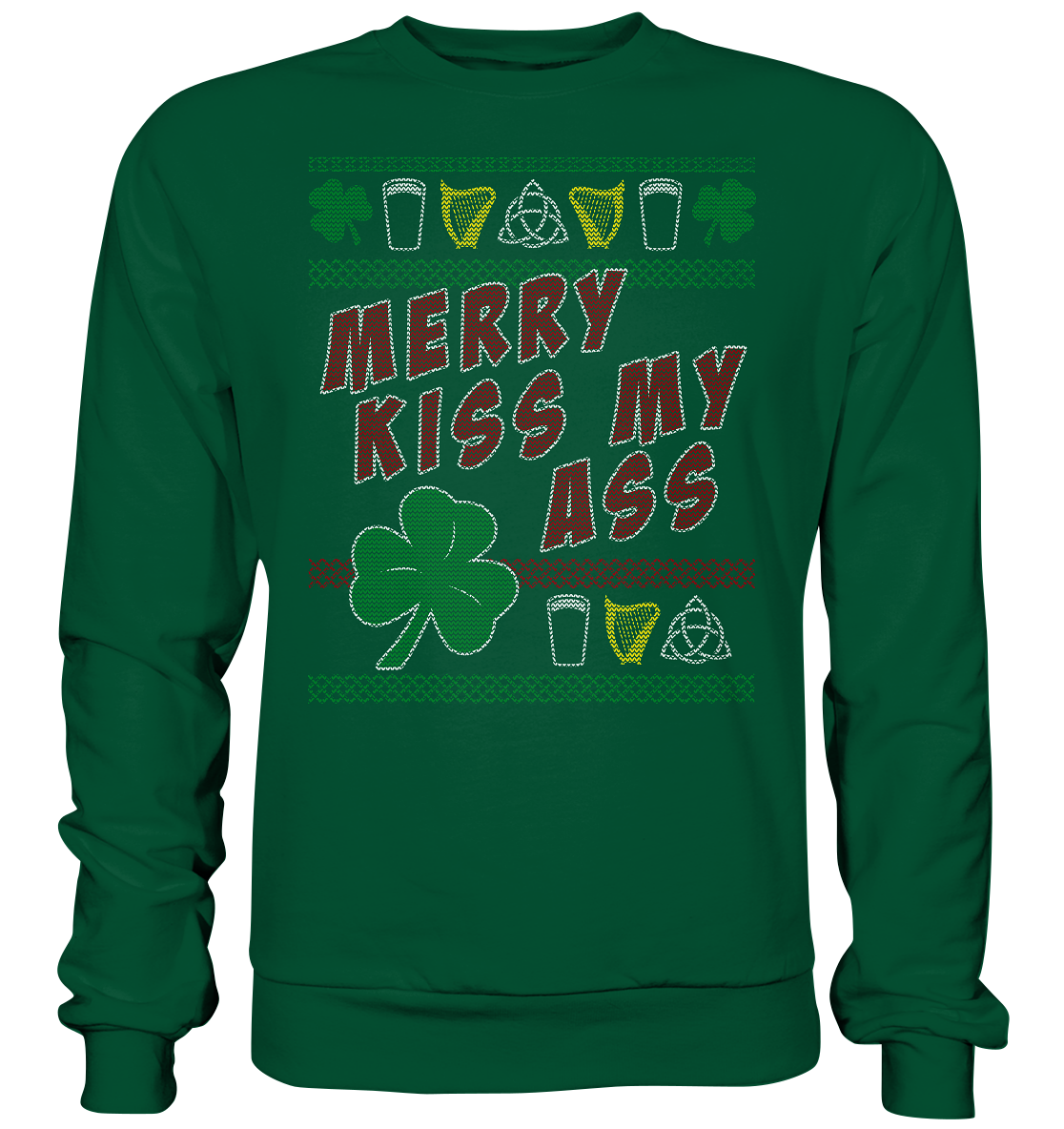 Merry Kiss My Ass (Christmas) - Basic Sweatshirt