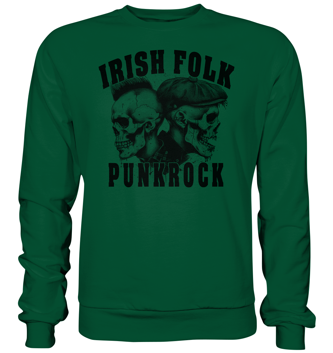 Irish Folk "Punkrock / Skulls" - Basic Sweatshirt