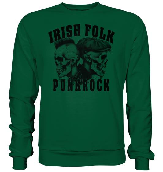 Irish Folk "Punkrock / Skulls" - Basic Sweatshirt