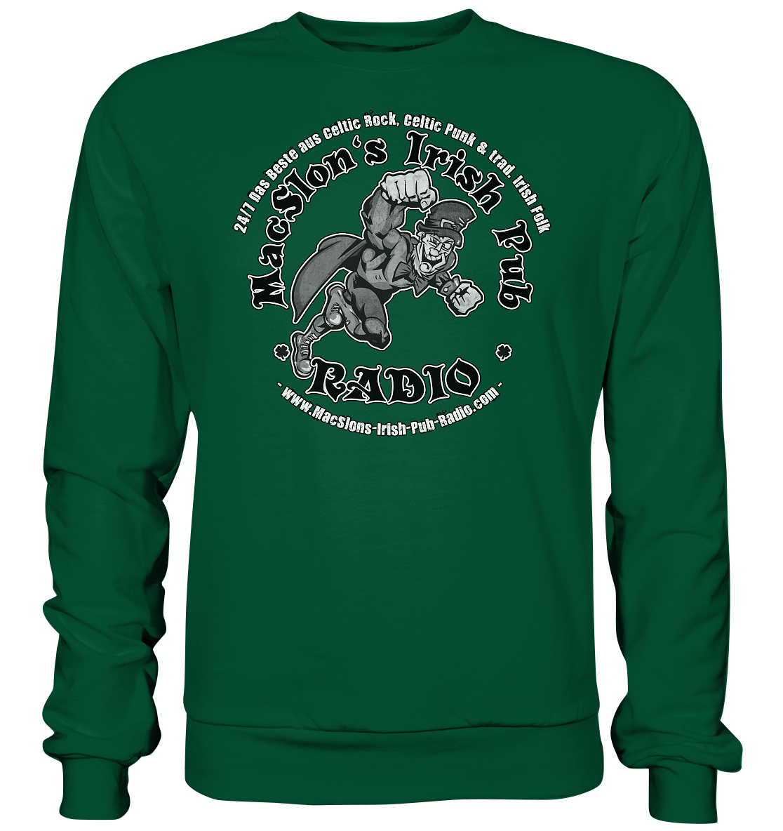 MacSlon's Radio "24/7 - Irish Superhero" - Basic Sweatshirt