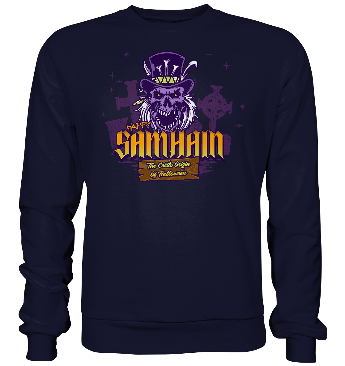 Happy Samhain "The Celtic Origin Of Halloween" - Basic Sweatshirt