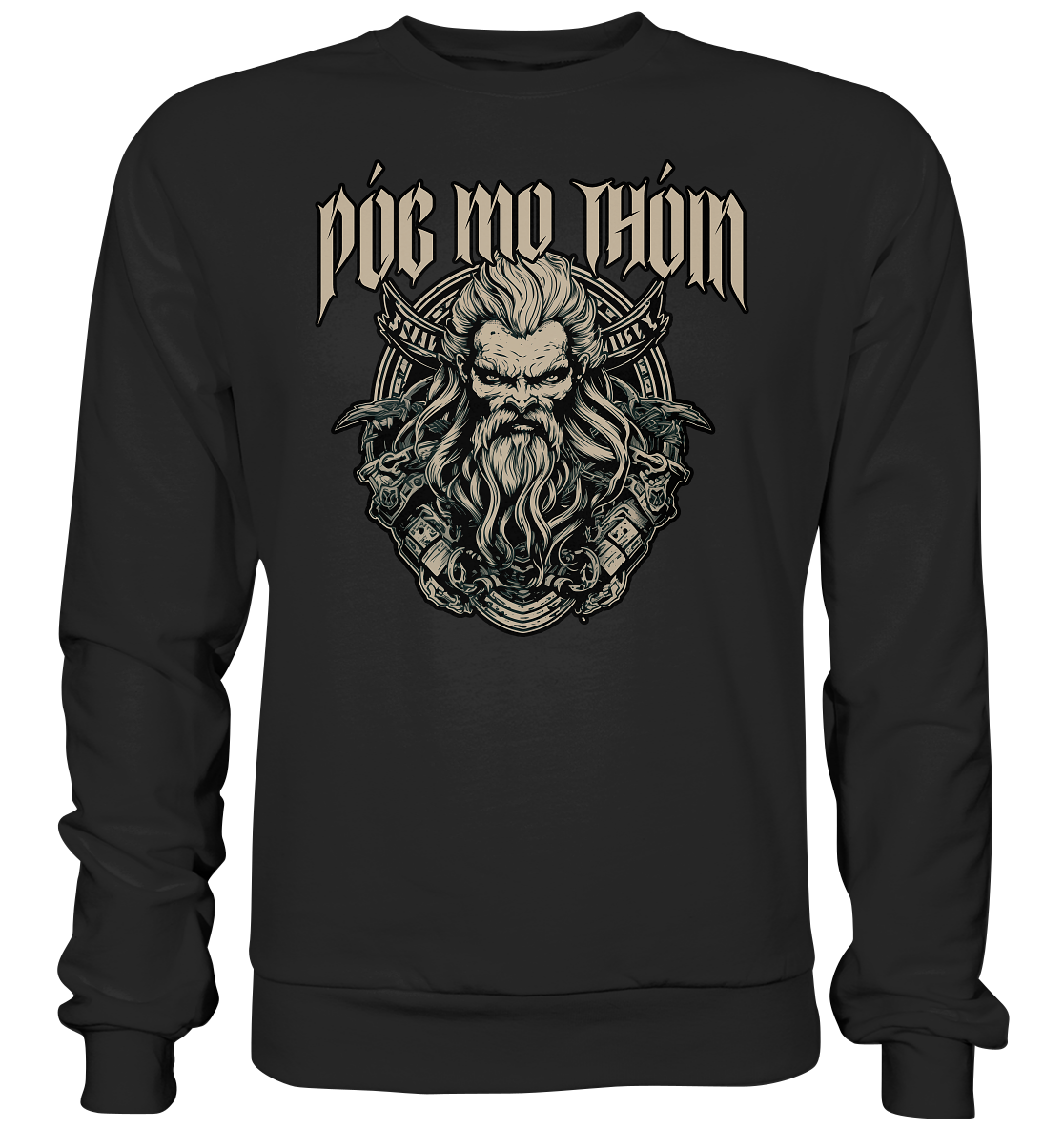 Póg Mo Thóin Streetwear "Celtic Warrior II" - Basic Sweatshirt