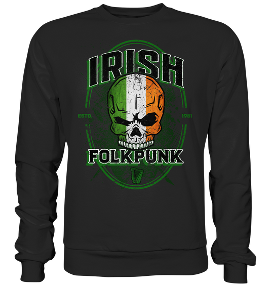 Irish Folkpunk "Skull" - Basic Sweatshirt