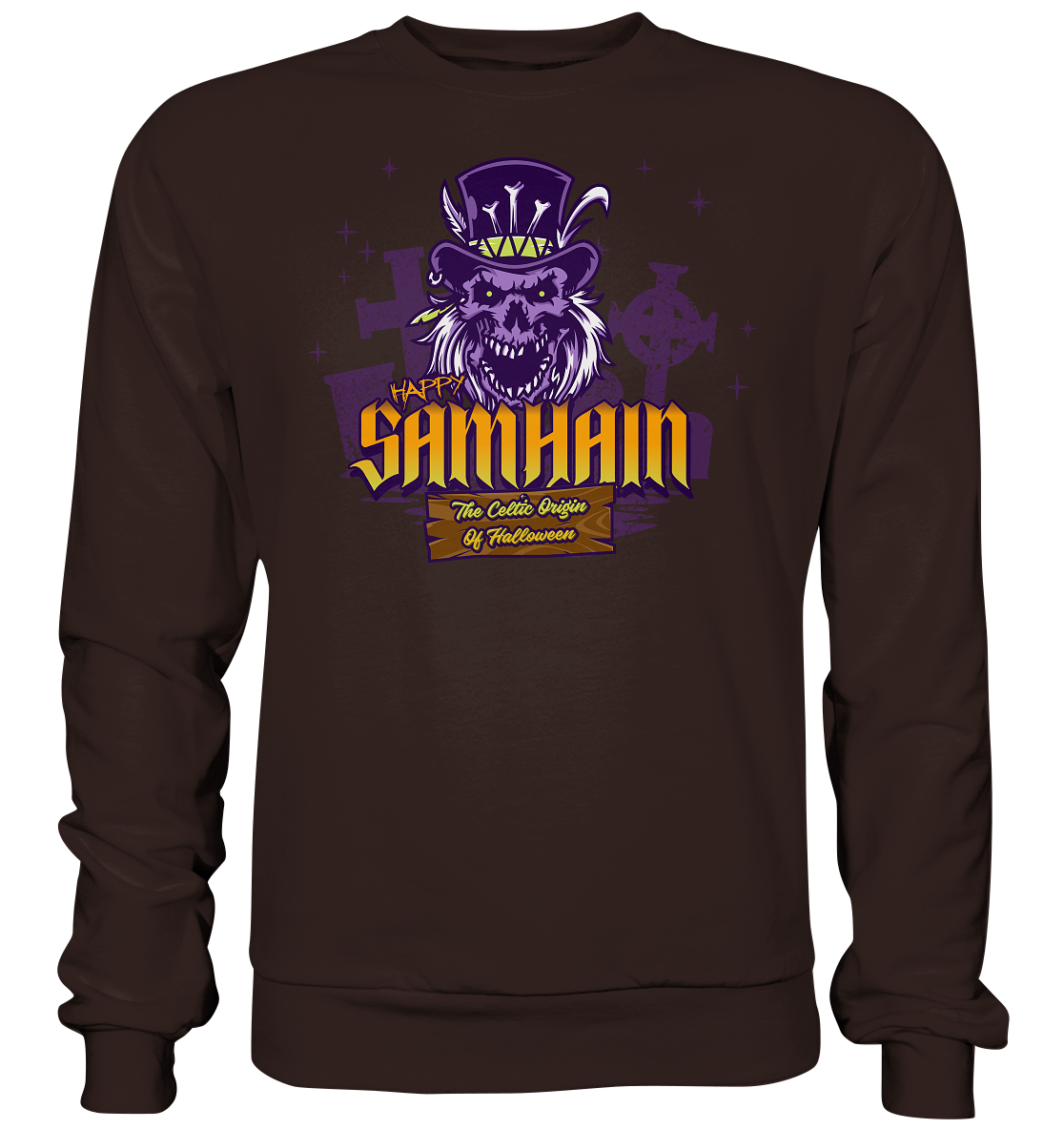 Happy Samhain "The Celtic Origin Of Halloween" - Basic Sweatshirt