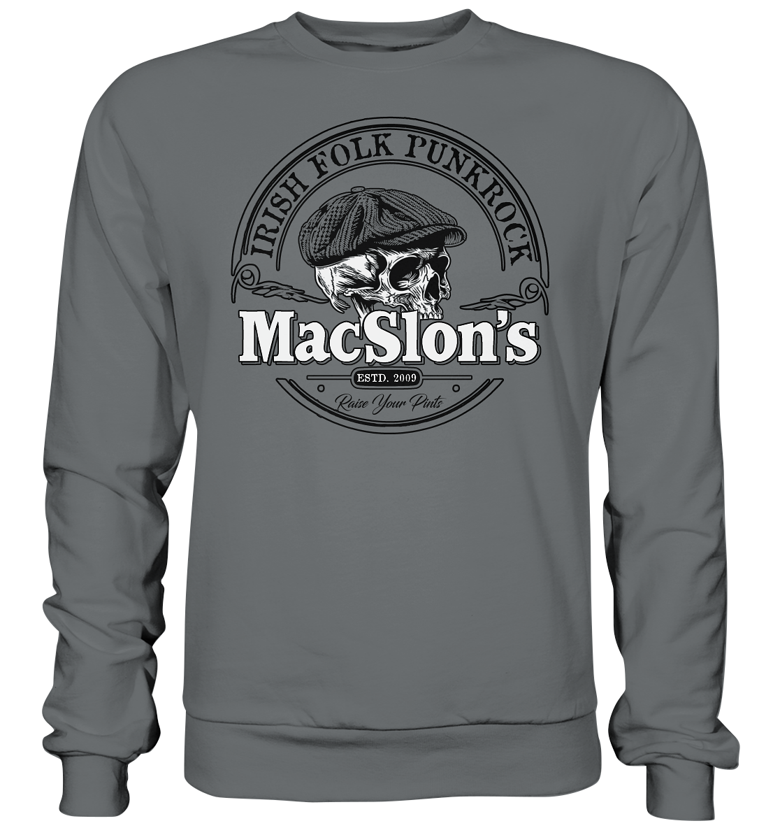 MacSlon's "Estd. 2009 / Irish Folk Punkrock II"  - Basic Sweatshirt