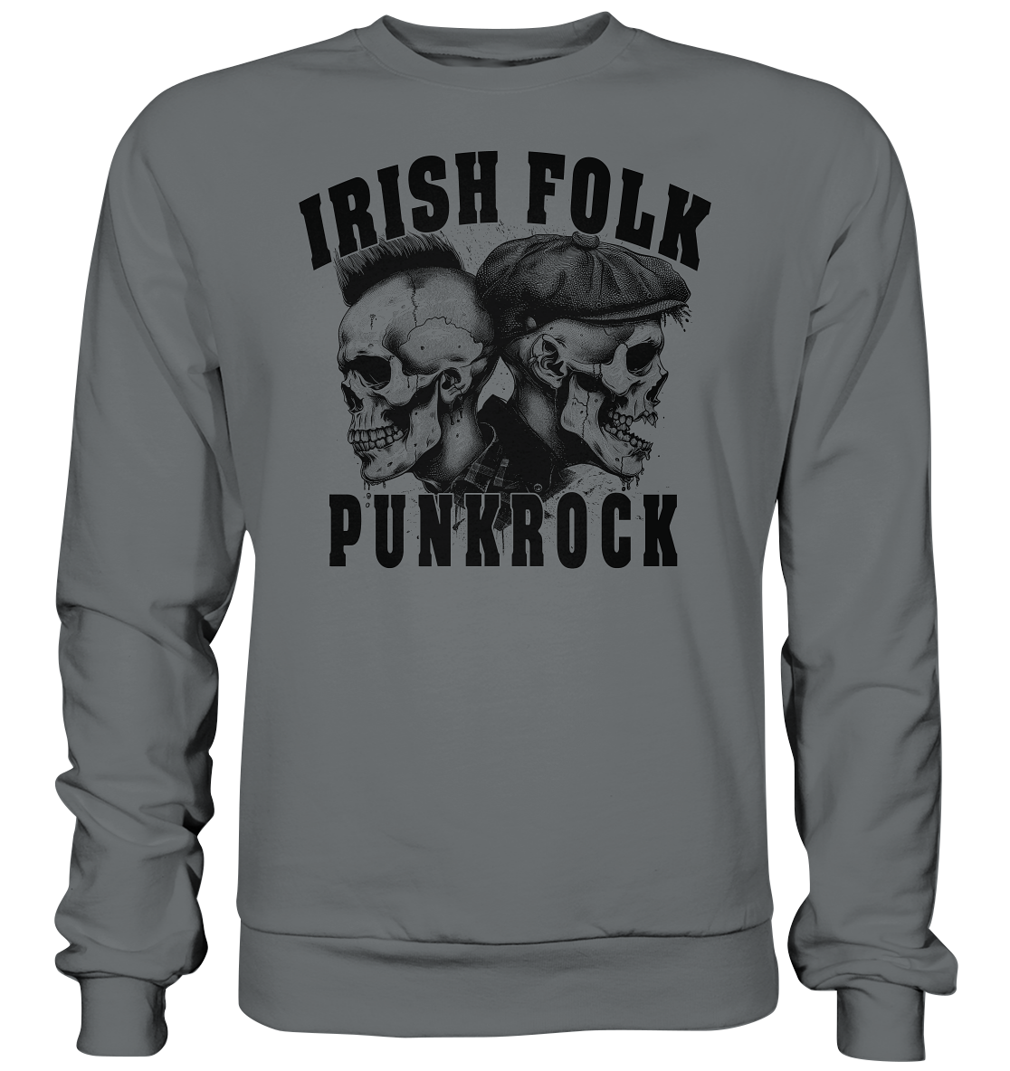 Irish Folk "Punkrock / Skulls" - Basic Sweatshirt