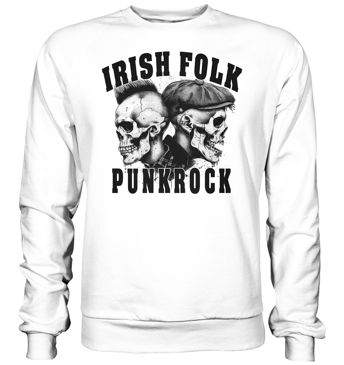 Irish Folk "Punkrock / Skulls" - Basic Sweatshirt