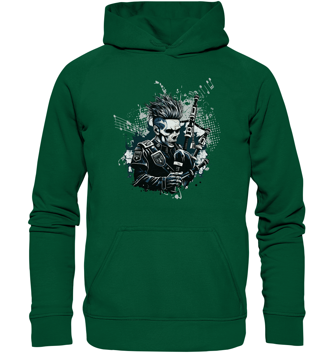 Bagpiper "Skull" - Basic Unisex Hoodie