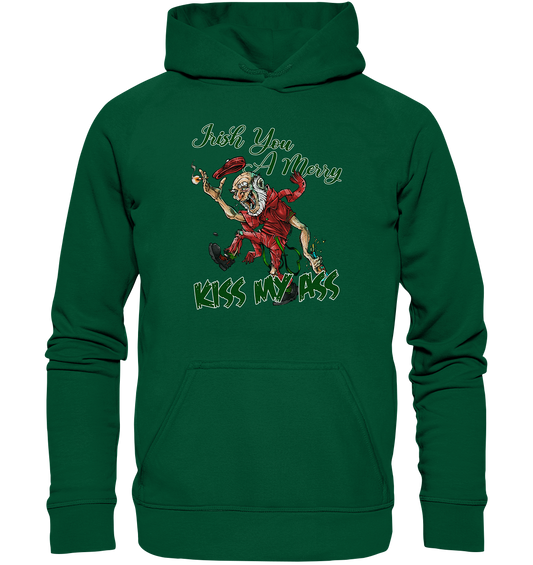 Irish You A Merry "Kiss My Ass" (Christmas) - Basic Unisex Hoodie