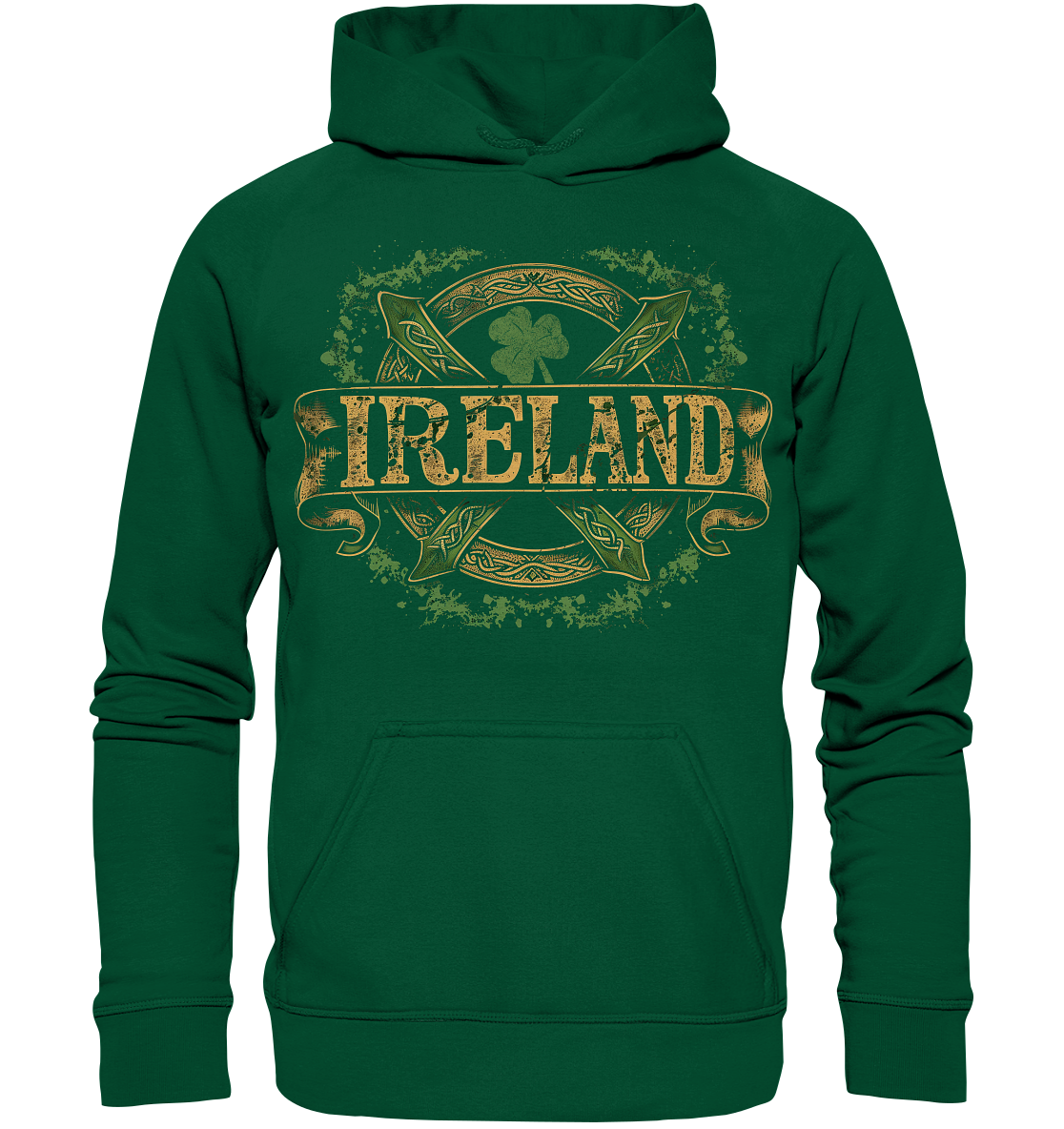 Ireland "Shamrock / Crest II"  - Basic Unisex Hoodie