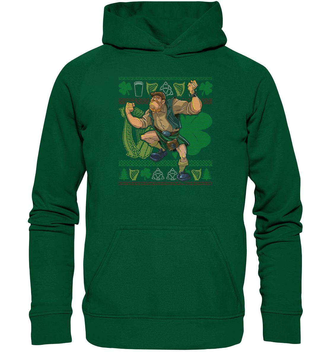 Irish Pub Fighter (Christmas) - Basic Unisex Hoodie