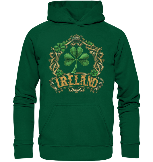 Ireland "Shamrock / Crest III" - Basic Unisex Hoodie