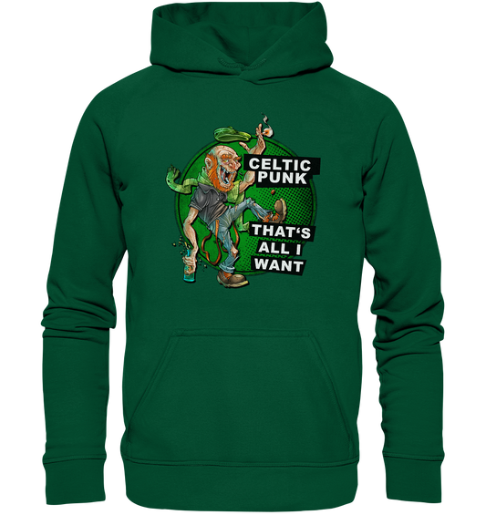 "Celtic Punk - That's All I Want" - Basic Unisex Hoodie