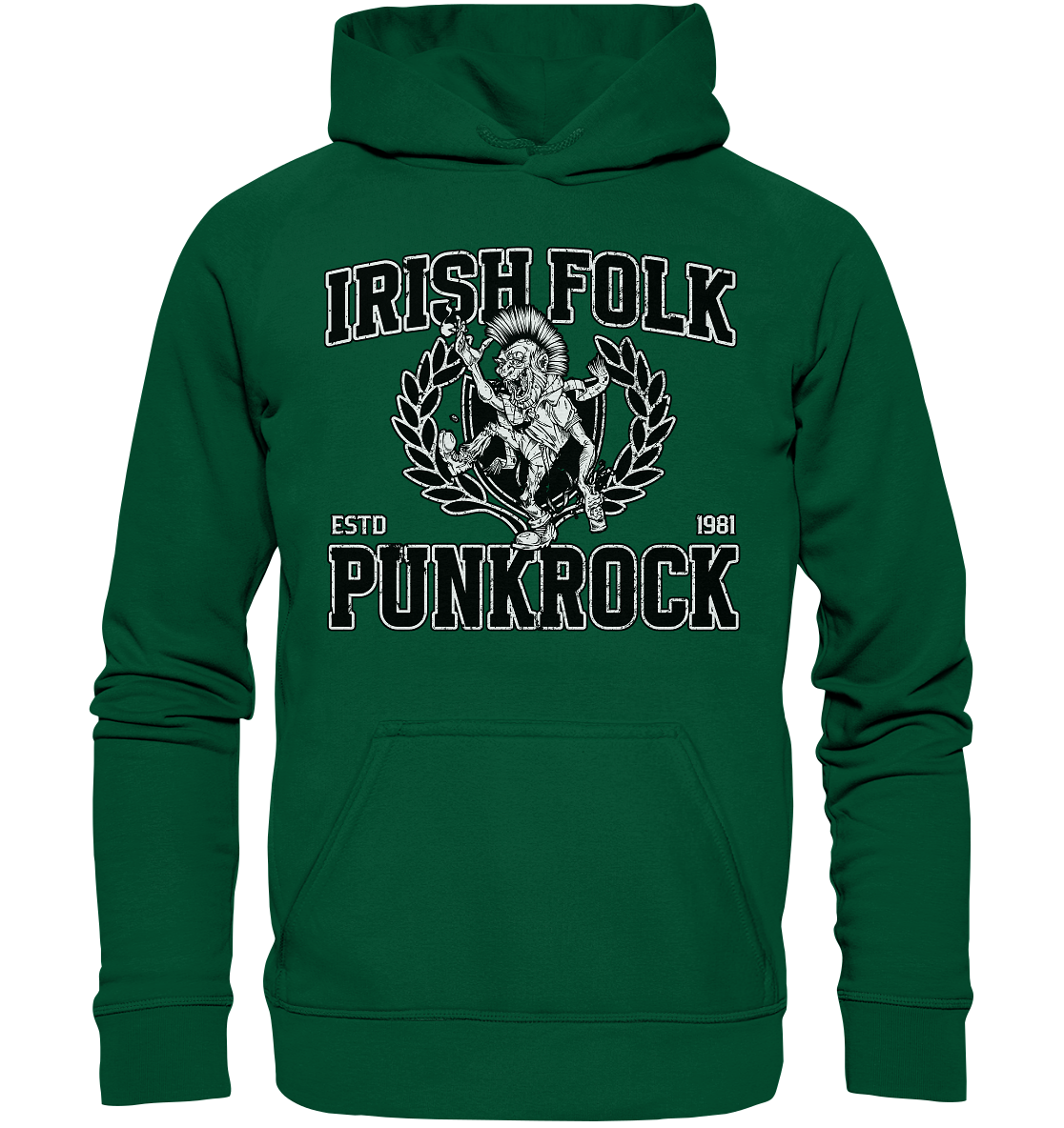 Irish Folk Punkrock "Estd. 1981" - Basic Unisex Hoodie