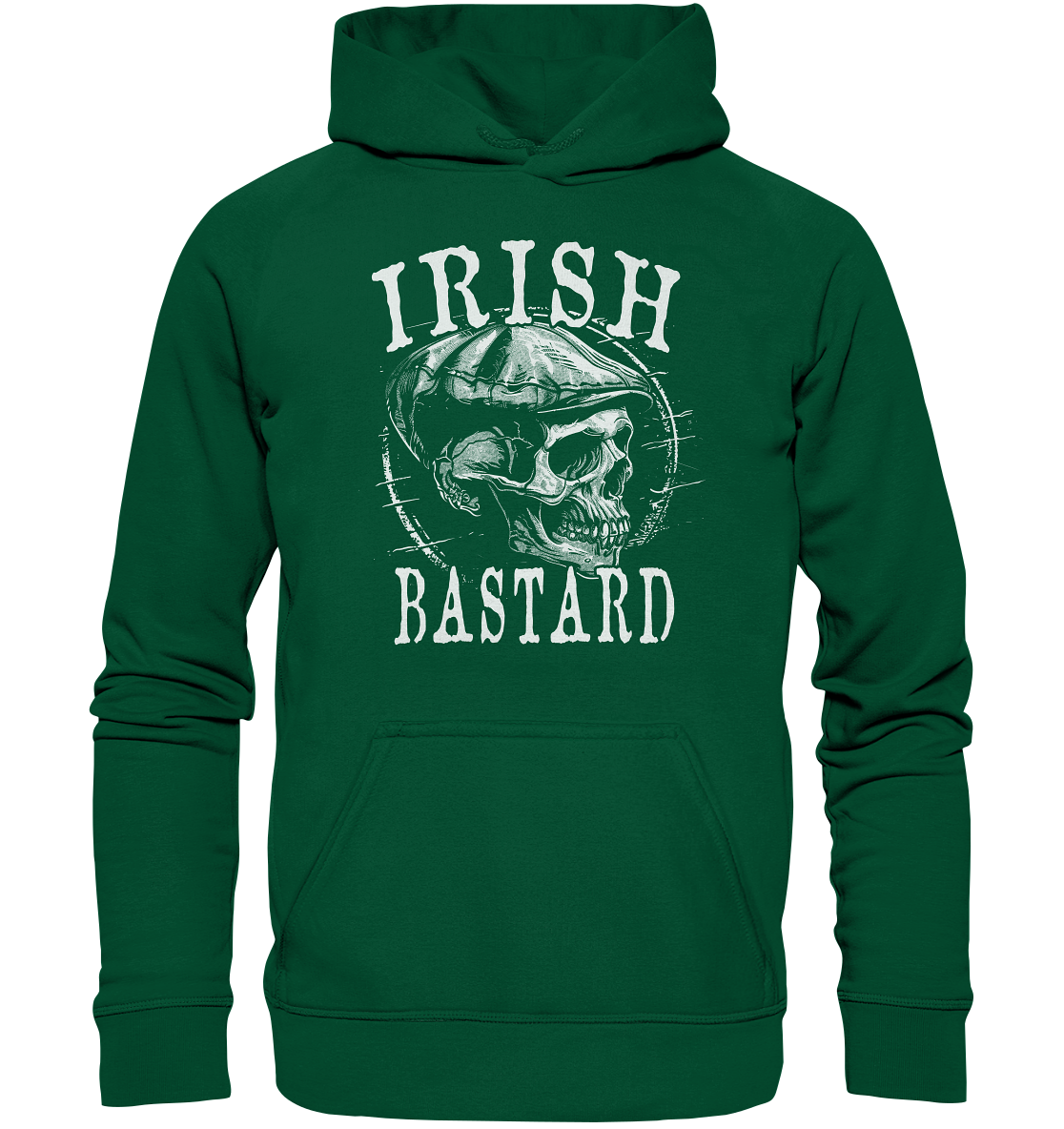 Irish Bastard "Flatcap-Skull I" - Basic Unisex Hoodie