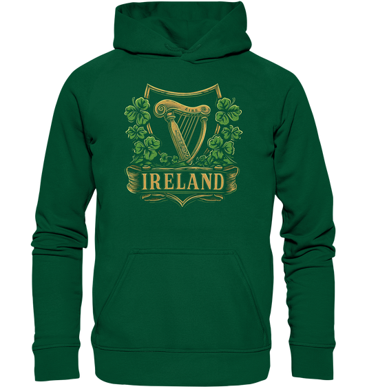 Ireland "Éire / Harp / Shamrock" - Basic Unisex Hoodie