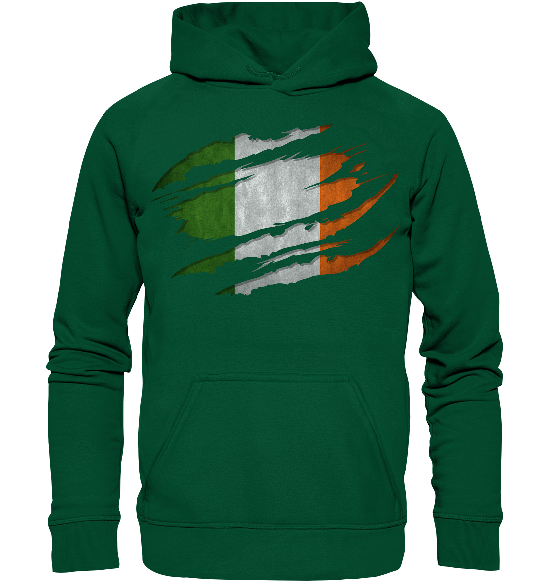 Ireland "Flag Scratch" - Basic Unisex Hoodie