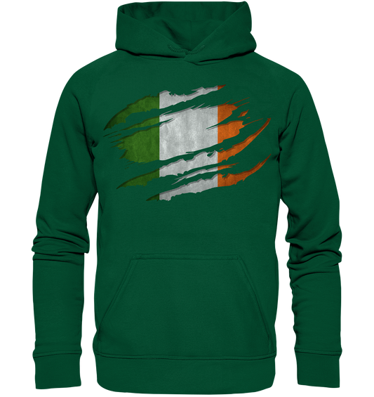 Ireland "Flag Scratch" - Basic Unisex Hoodie