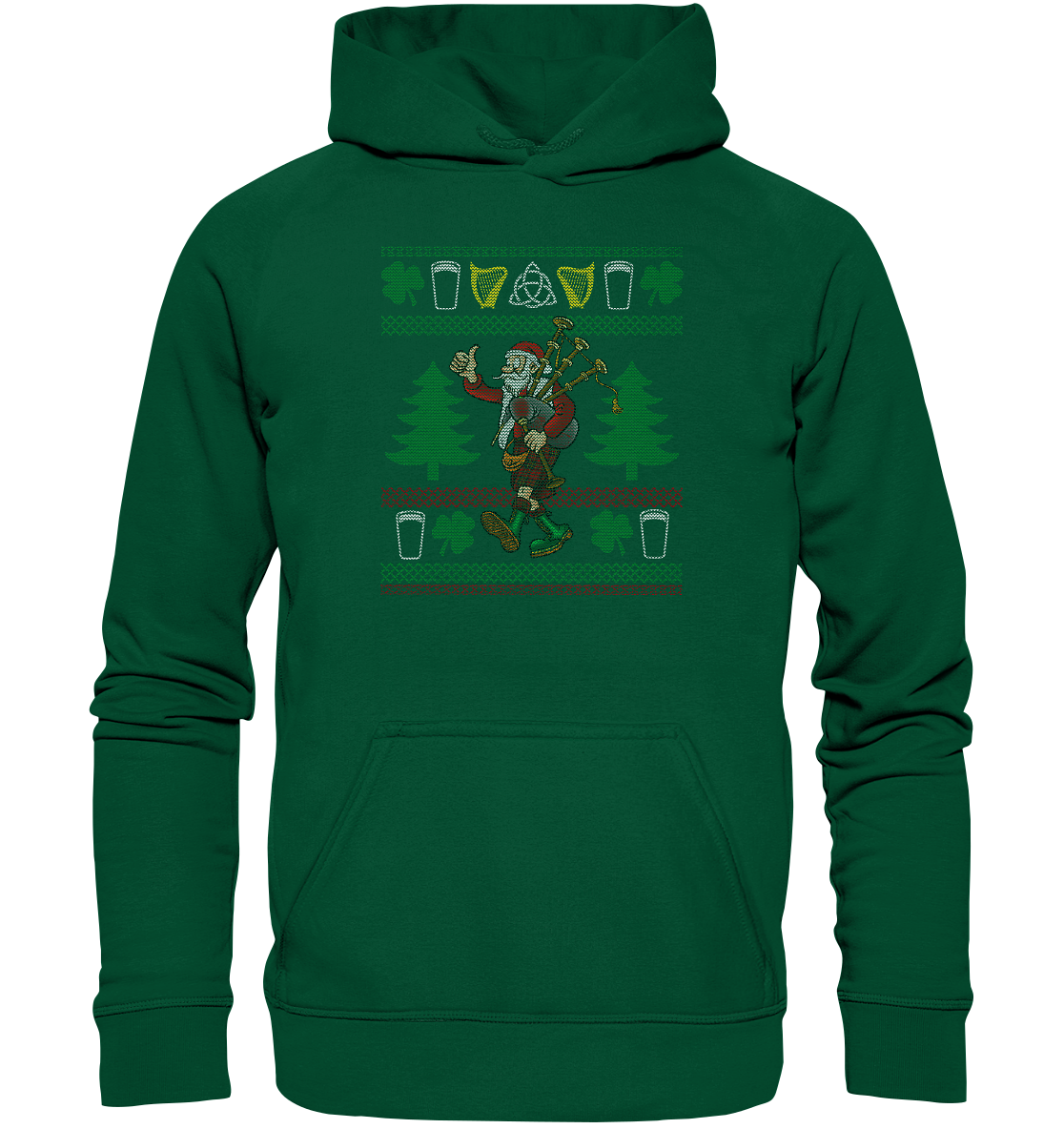 Kilted Santa (Christmas) - Basic Unisex Hoodie