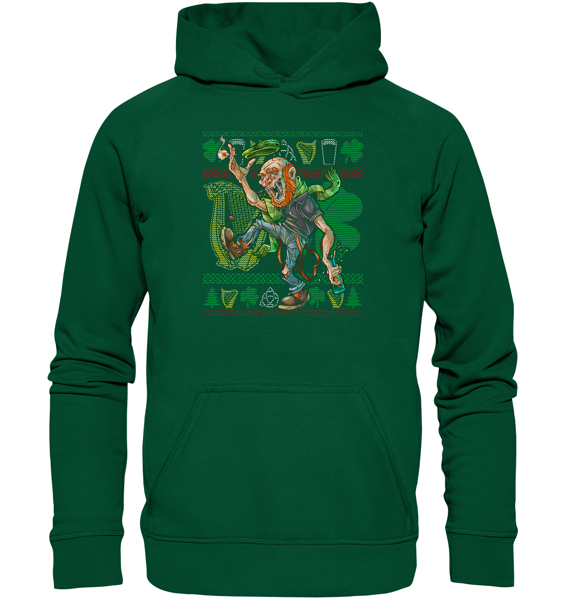 Old Irish Bastard (Christmas) - Basic Unisex Hoodie