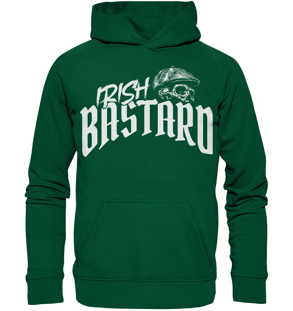 Irish Bastard "Flatcap-Skull V" - Basic Unisex Hoodie