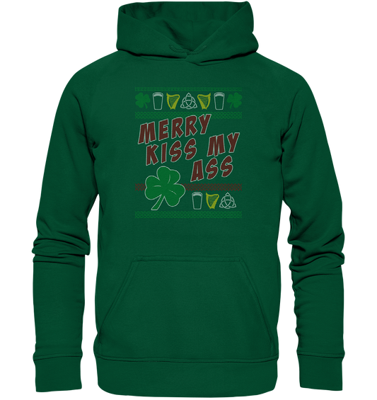 Merry Kiss My Ass (Christmas) - Basic Unisex Hoodie