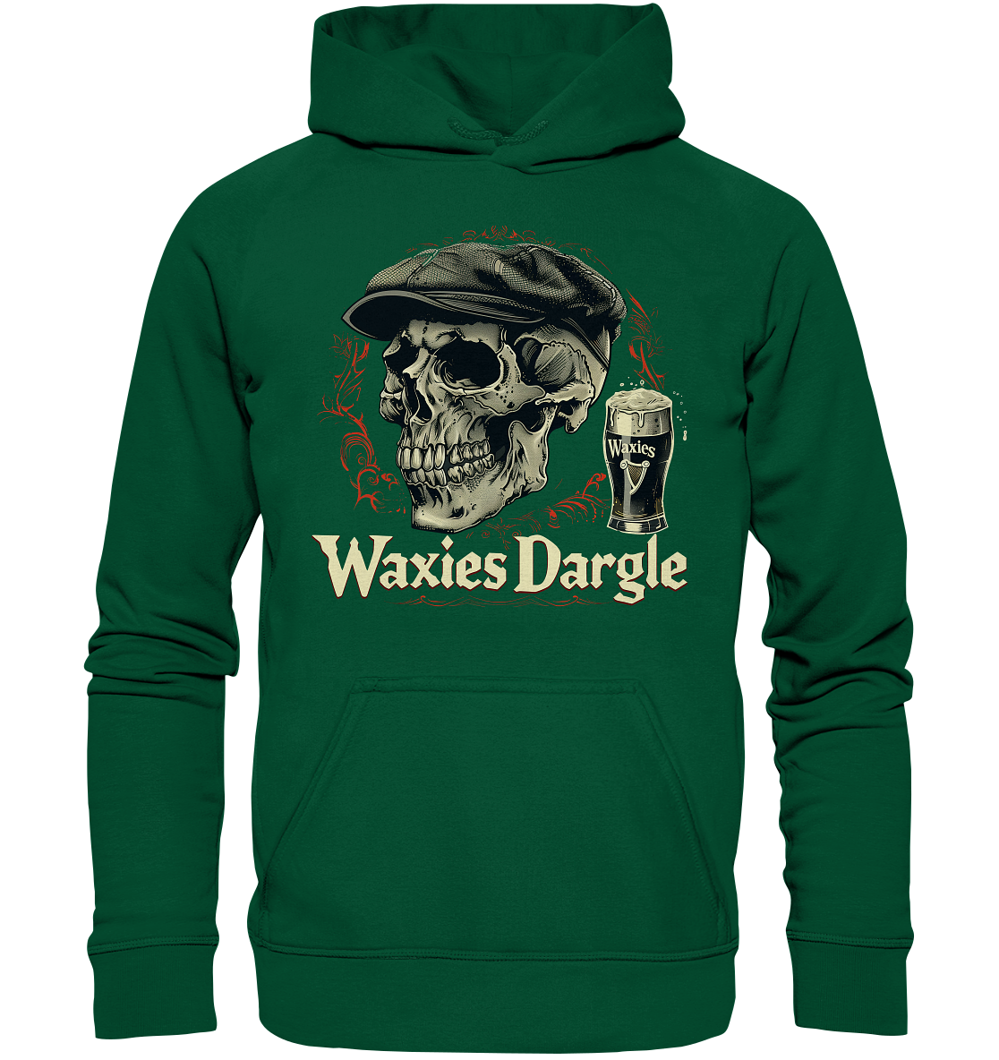 Waxies Dargle "Flatcap / Skull I"  - Basic Unisex Hoodie