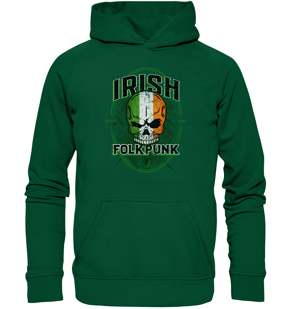 Irish Folkpunk "Skull" - Basic Unisex Hoodie