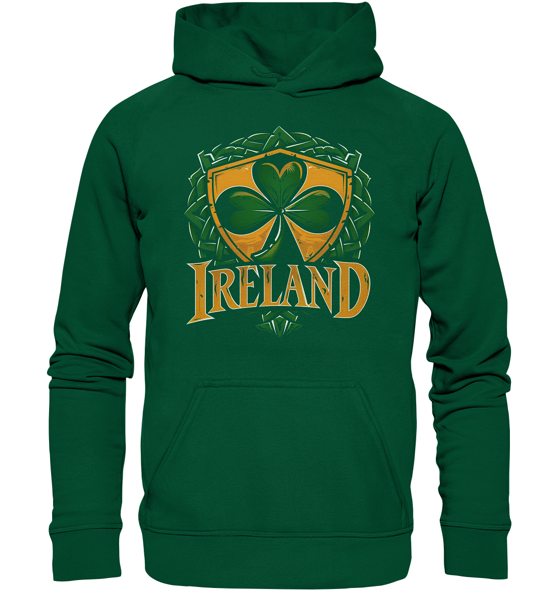 Ireland "Shamrock / Crest"  - Basic Unisex Hoodie