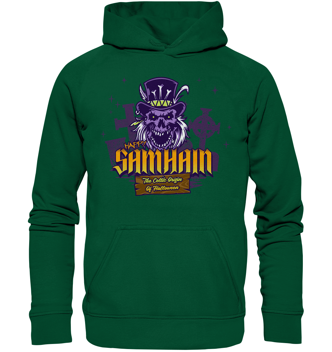 Happy Samhain "The Celtic Origin Of Halloween" - Basic Unisex Hoodie