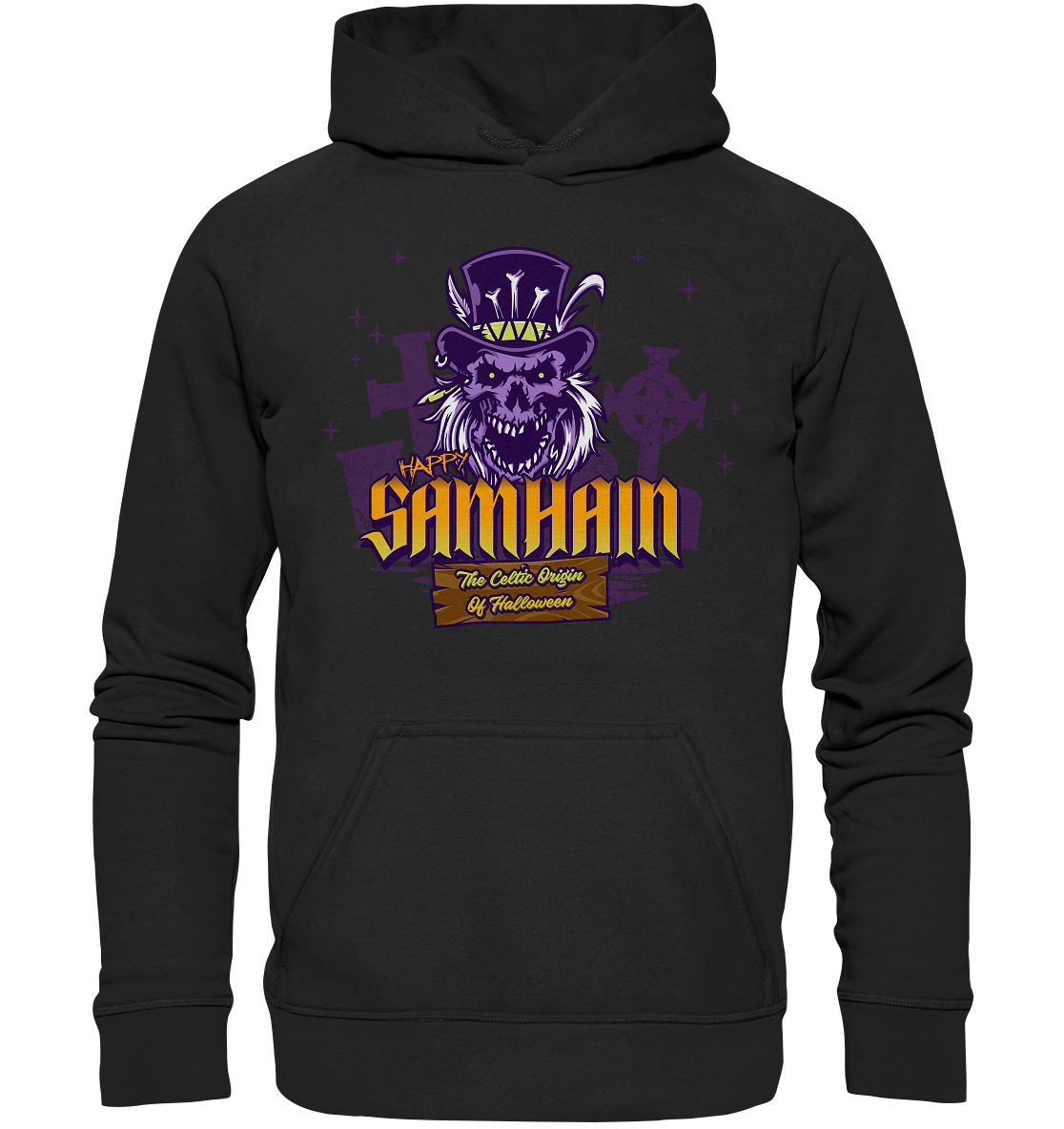 Happy Samhain "The Celtic Origin Of Halloween" - Basic Unisex Hoodie