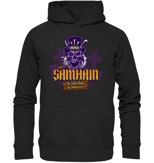 Happy Samhain "The Celtic Origin Of Halloween" - Basic Unisex Hoodie