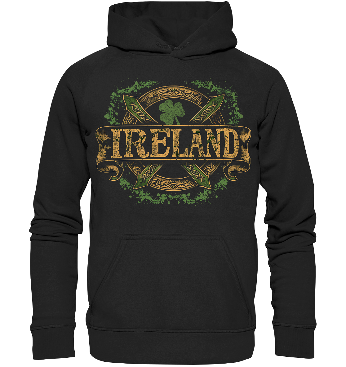 Ireland "Shamrock / Crest II"  - Basic Unisex Hoodie